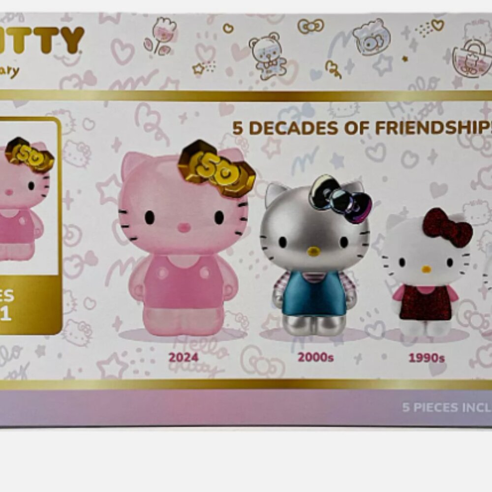 Hello Kitty 50th Anniversary Set of 5 Nesting Figures - Picture 5 of 15